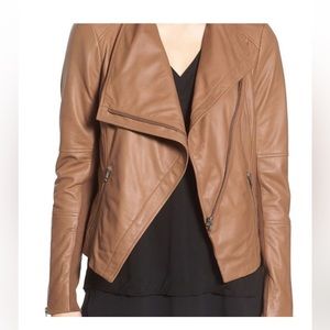 Trouve Brown Leather Jacket Size S